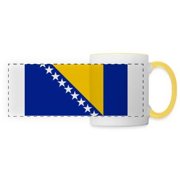 Bosnien und Herzegowina - Panoramatasse - Weiß/Gelb - Vorne