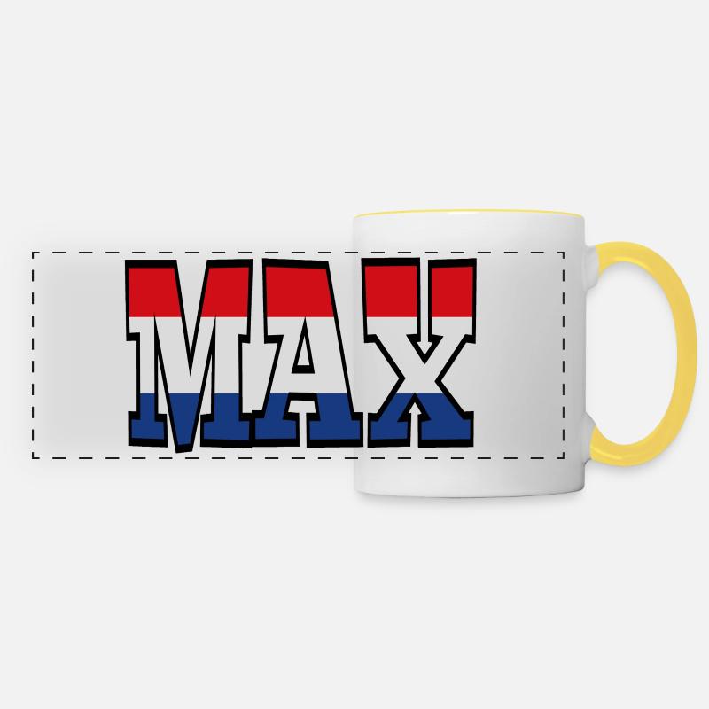 Max 33 for all race fans * - Panoramic Mug - white/yellow
