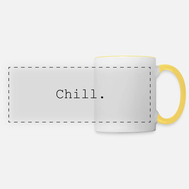 Chill - Panoramic Mug - white/yellow
