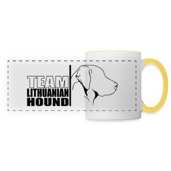 ÉQUIPE Chiens de chasse Chien de chasse Wilsigns - Mug panoramique contrasté et blanc - blanc/jaune - Devant