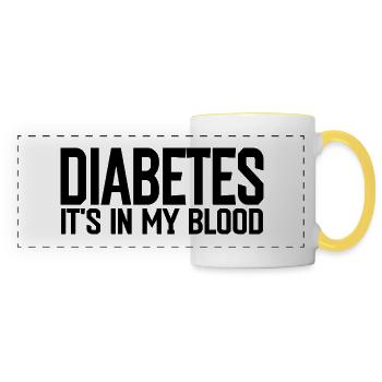 diabetes - Panoramic Mug - white/yellow - Front