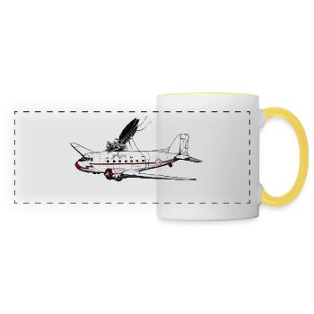 gnat bite - Panoramic Mug - white/yellow - Front