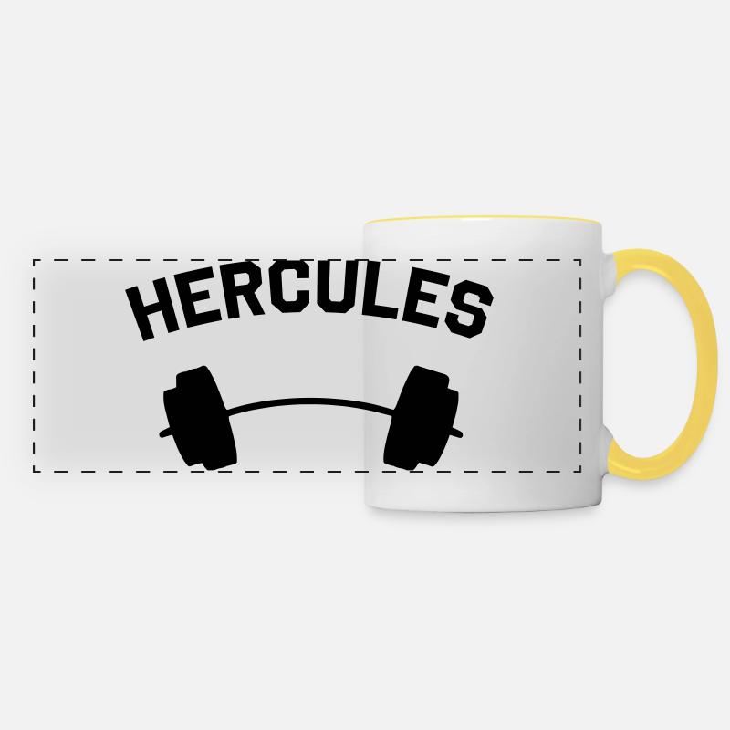Hercules - Panoramic Mug - white/yellow