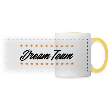 Dream Team - Panoramic Mug - white/yellow - Front