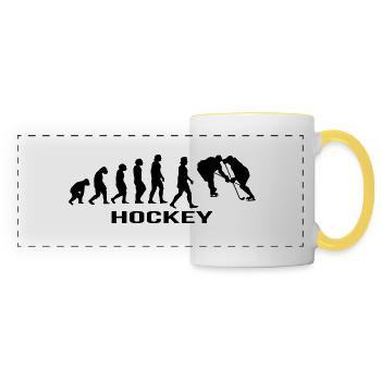 hockey - Panoramatasse - Weiß/Gelb - Vorne