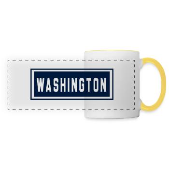 Washington - Panoramic Mug - white/yellow - Front