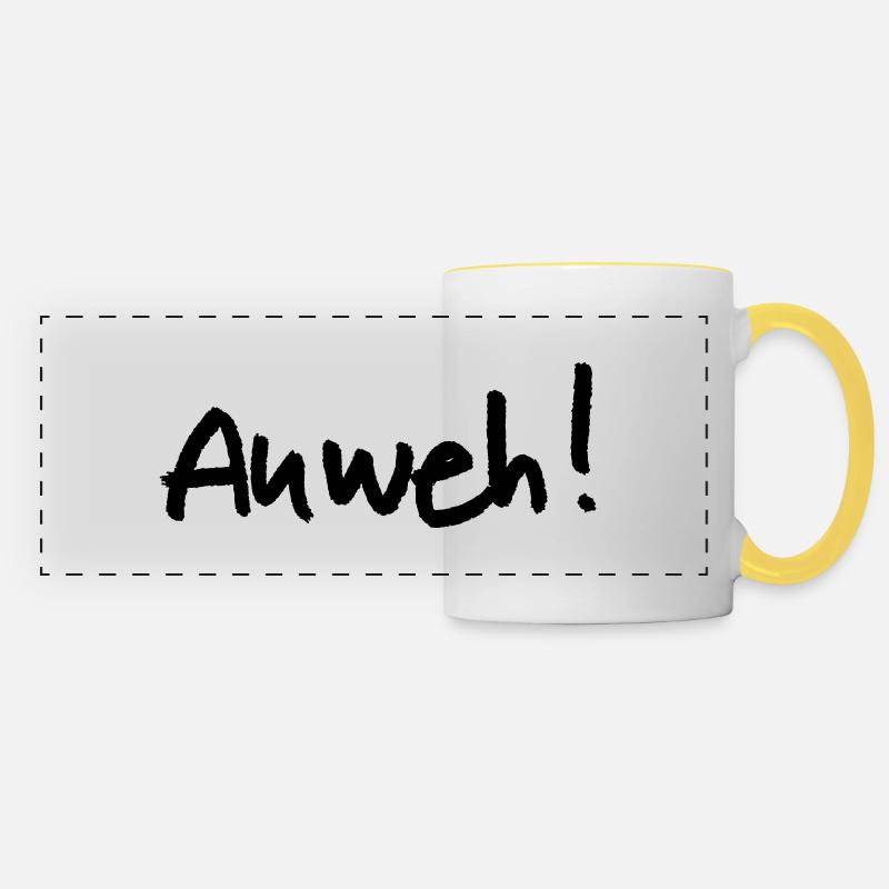 Ouch! - Panoramic Mug - white/yellow