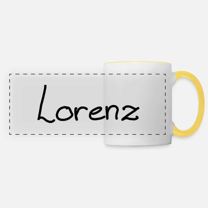 Lorenz - Panoramatasse - Weiß/Gelb
