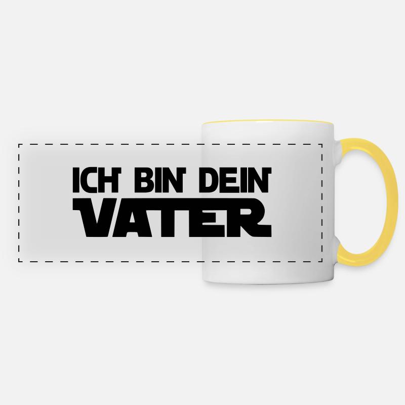 ICH BIN DEIN VATER - Panoramatasse - Weiß/Gelb