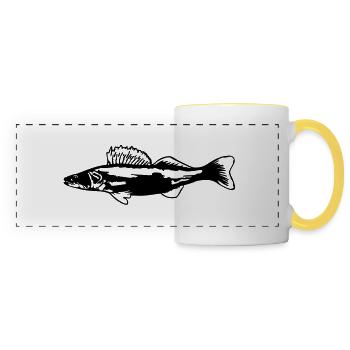 Zander ST - Panoramic Mug - white/yellow - Front