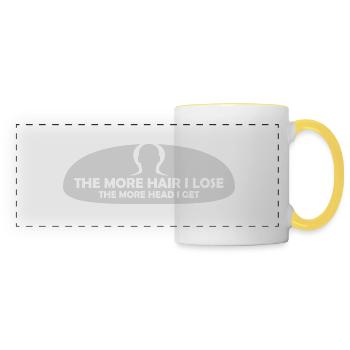 I get more head - Panoramic Mug - white/yellow - Front