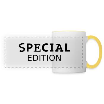Édition spéciale - Mug panoramique contrasté et blanc - blanc/jaune - Devant