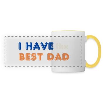 I have the Best Dad - Panoramic Mug - white/yellow - Front
