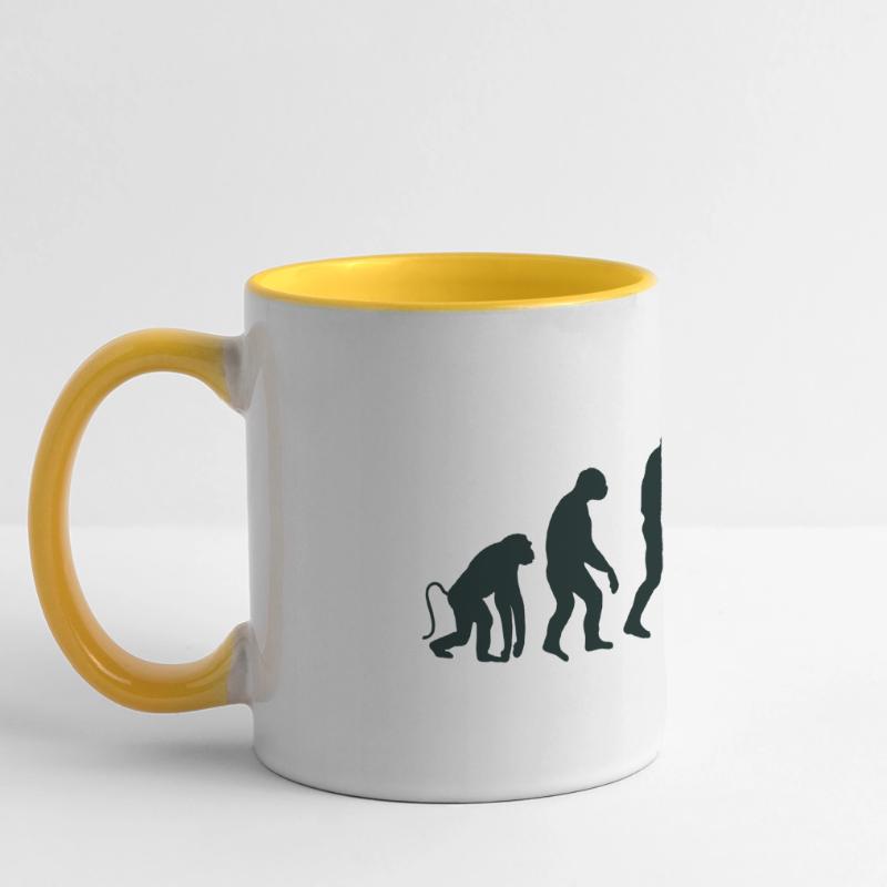 Karaté Évolution Mug panoramique contrasté et blanc