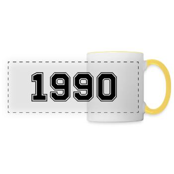 1990 - Panoramic Mug - white/yellow - Front