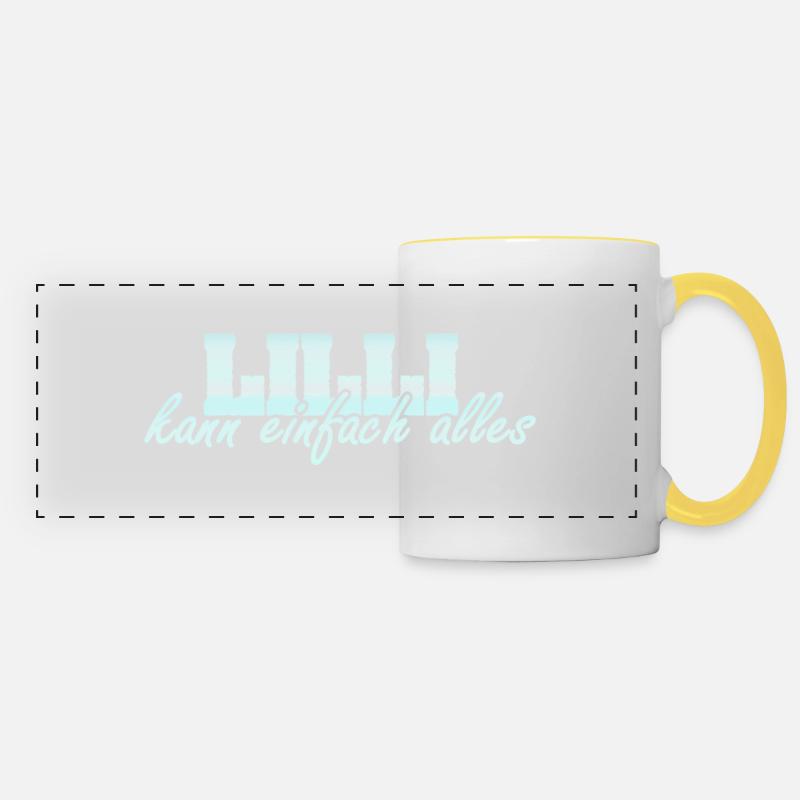 Lilli - Mug panoramique contrasté et blanc - blanc/jaune