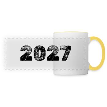 2027 - Panoramic Mug - white/yellow - Front
