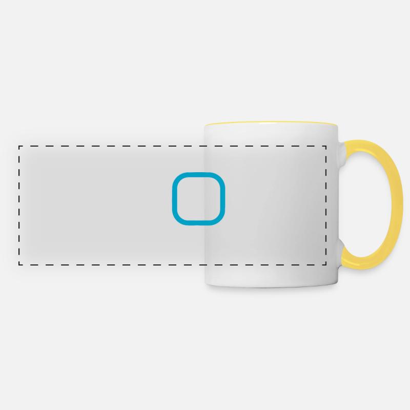 Dancing Dance Music - Panoramic Mug - white/yellow