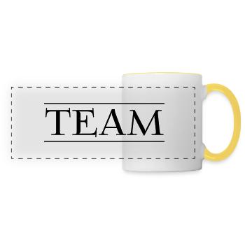 team - Panoramatasse - Weiß/Gelb - Vorne