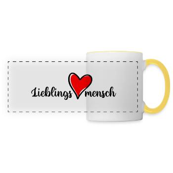 Favorite person - Panoramic Mug - white/yellow - Front