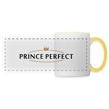 prince perfect (2c) - Panoramatasse - Weiß/Gelb - Vorne