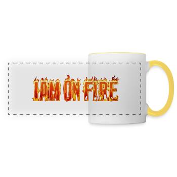 Fiery winner! - Panoramic Mug - white/yellow - Front