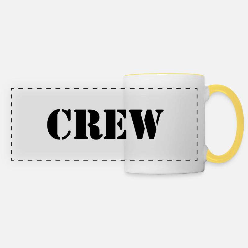 crew - Mug panoramique contrasté et blanc - blanc/jaune