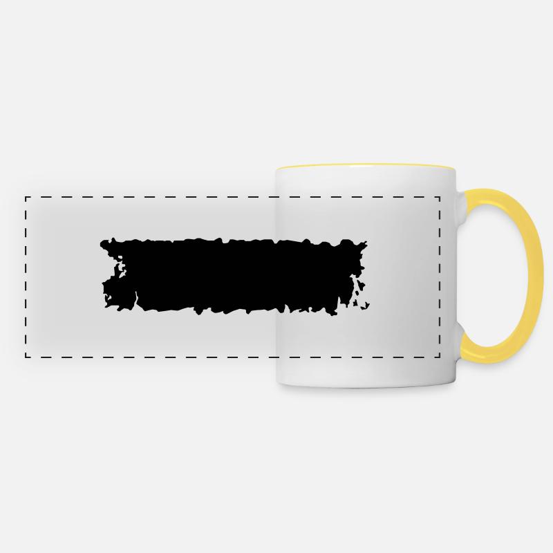 streak - Panoramic Mug - white/yellow