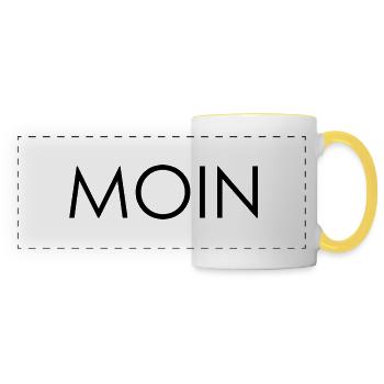 Moin Century black - Panoramatasse - Weiß/Gelb - Vorne