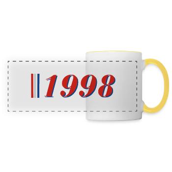 Year 1998 - Panoramic Mug - white/yellow - Front