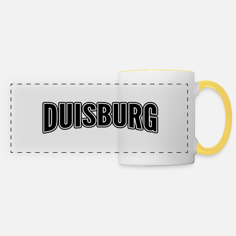 Duisburg - Panoramatasse - Weiß/Gelb