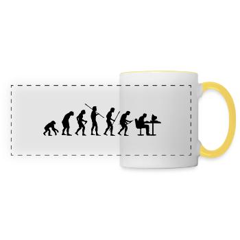 Evolution - Panoramatasse - Weiß/Gelb - Vorne
