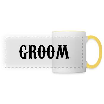 groom - Panoramatasse - Weiß/Gelb - Vorne