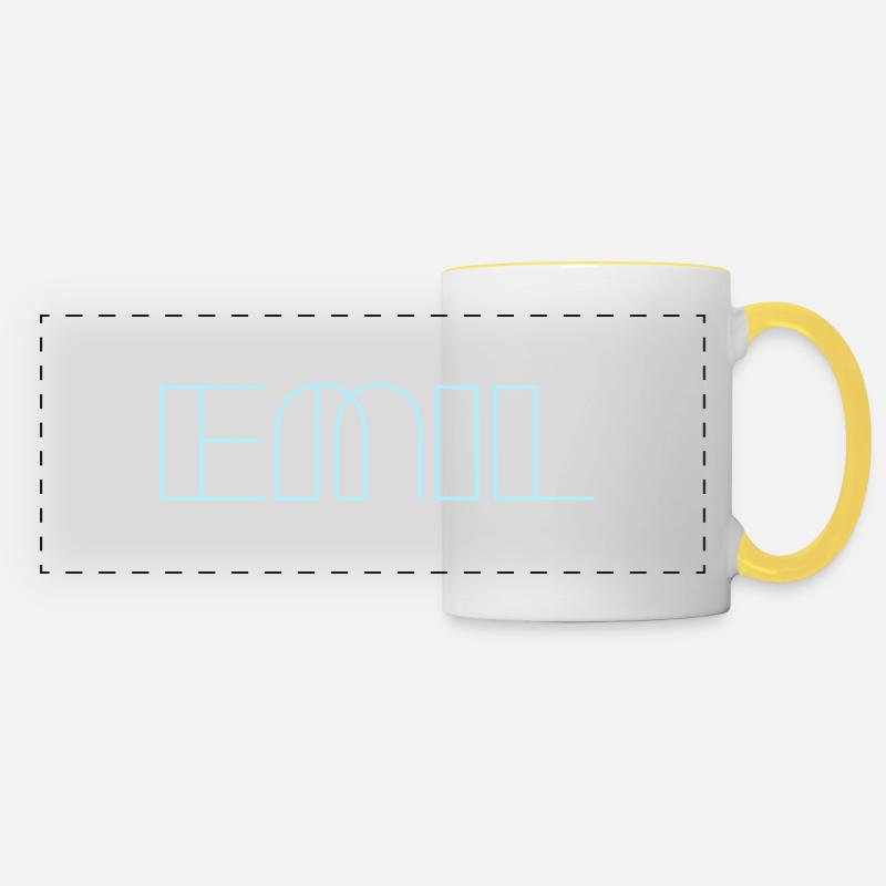 Emil - Panoramic Mug - white/yellow