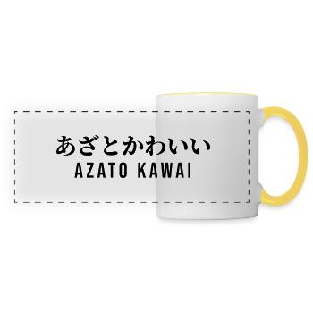 Giapponese - Tazza panoramica - bianco/giallo - Fronte
