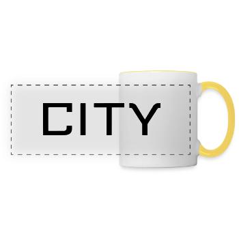 CITY - Panoramic Mug - white/yellow - Front