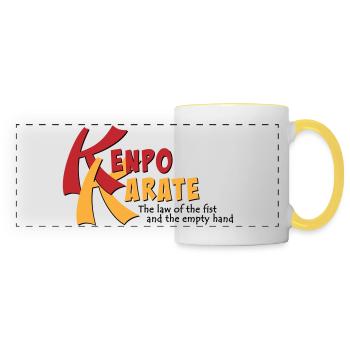 Law of the Fist - Panoramic Mug - white/yellow - Front