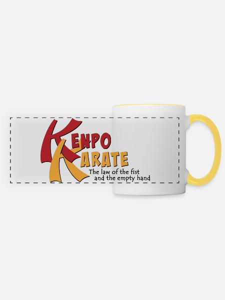 Law of the Fist - Panoramic Mug - white/yellow