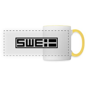 Swedish tactical - Panoramic Mug - white/yellow - Front