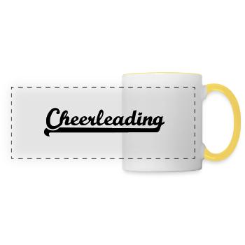 Cheerleading - Panoramic Mug - white/yellow - Front