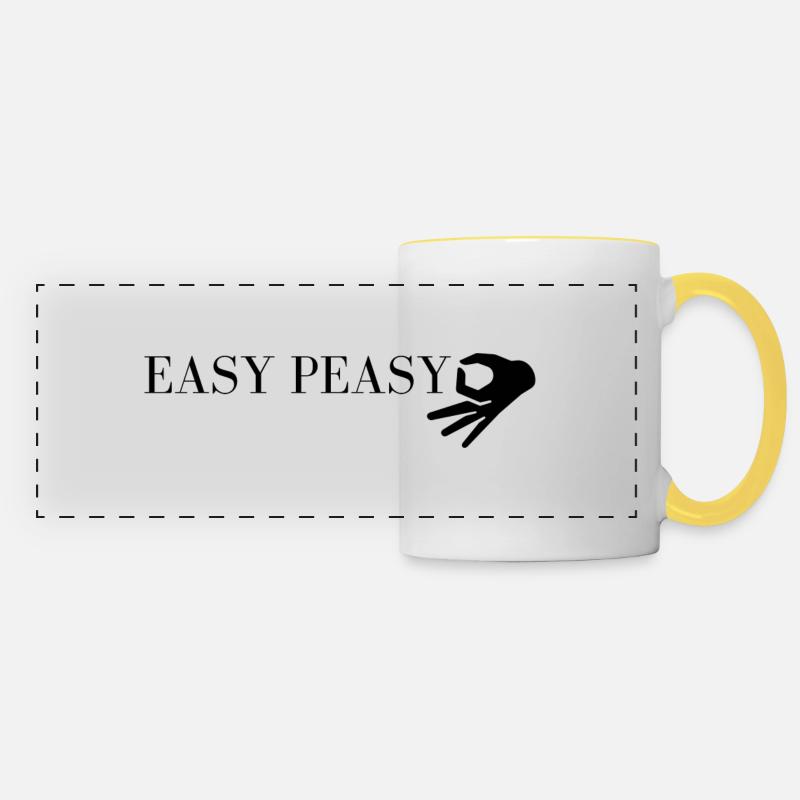 easy peasy - Panoramatasse - Weiß/Gelb
