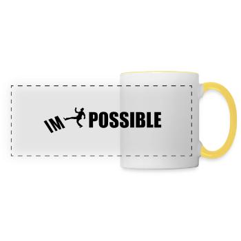 IMPOSSIBLE - Panoramic Mug - white/yellow - Front