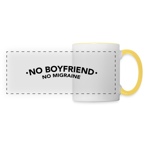 NoBoyfriend - Mug panoramique contrasté et blanc