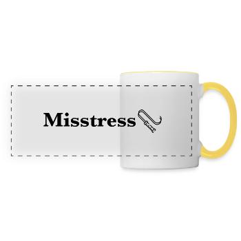 Misstress - Panoramatasse - Weiß/Gelb - Vorne
