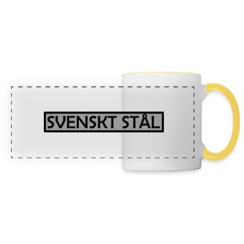 Swedish steel - Panoramic Mug - white/yellow - Front