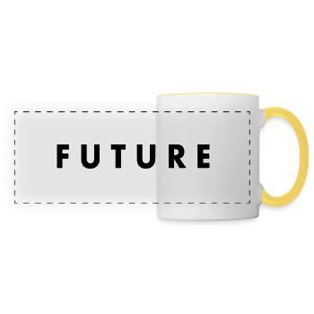 Future - Panoramatasse - Weiß/Gelb - Vorne