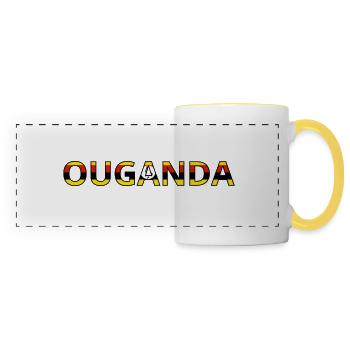 Uganda Flag - Panoramic Mug - white/yellow - Front