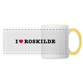 mp_i_love_roskilde - Panoramatasse - Weiß/Gelb - Vorne