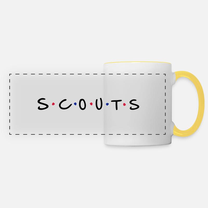 Scouts - Panoramic Mug - white/yellow