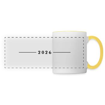 2026 - Panoramatasse - Weiß/Gelb - Vorne
